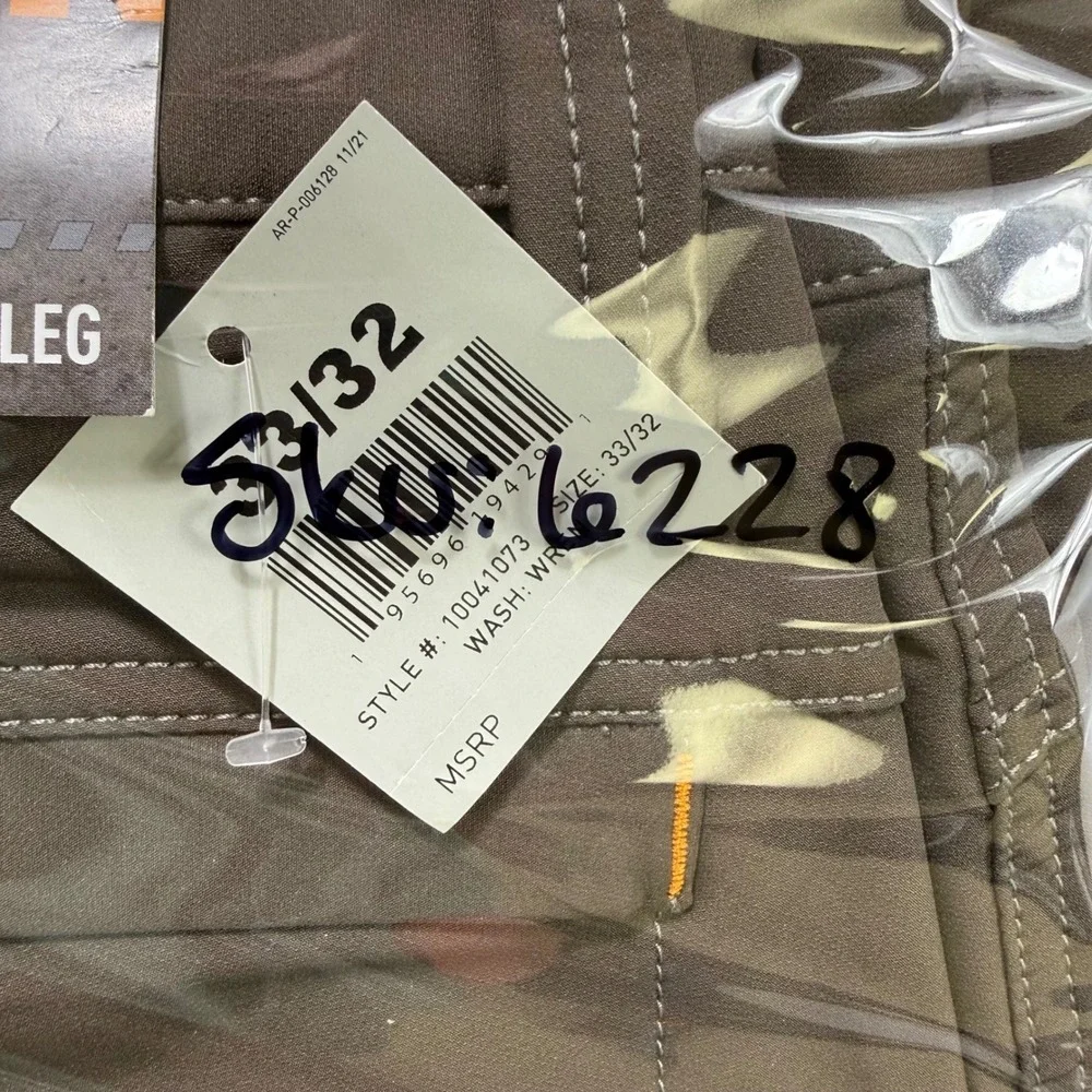 Ariat Rebar M5 Dritek Work Pants Mens 33/32 Brown Straight Leg DuraStretch NWT